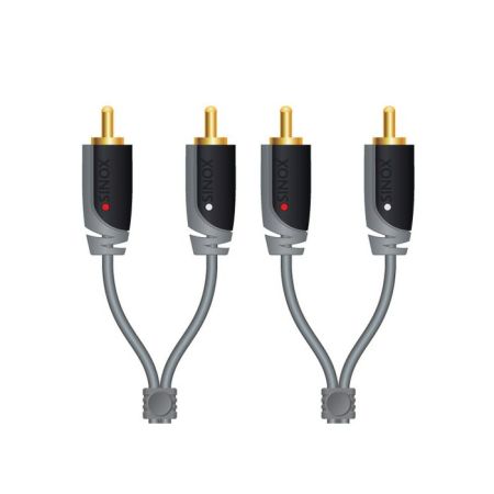 Sinox SXA4201 audio kabel 2RCA na 2 RCA 1m